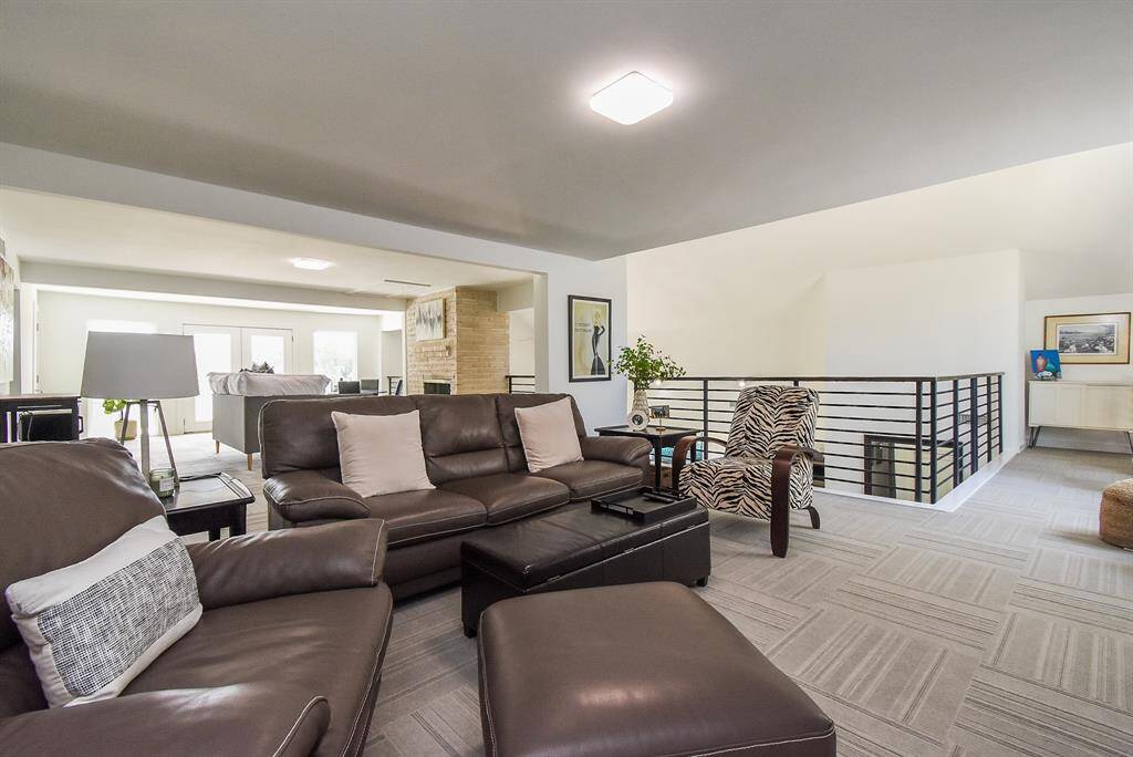 View of Den into Game room area