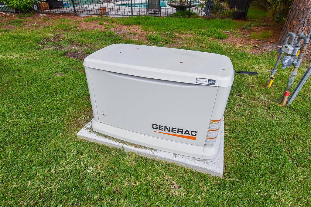 Maybe the most important feature of this home now!  Whole house 26 KW generator will make you the envy of the neighbors.