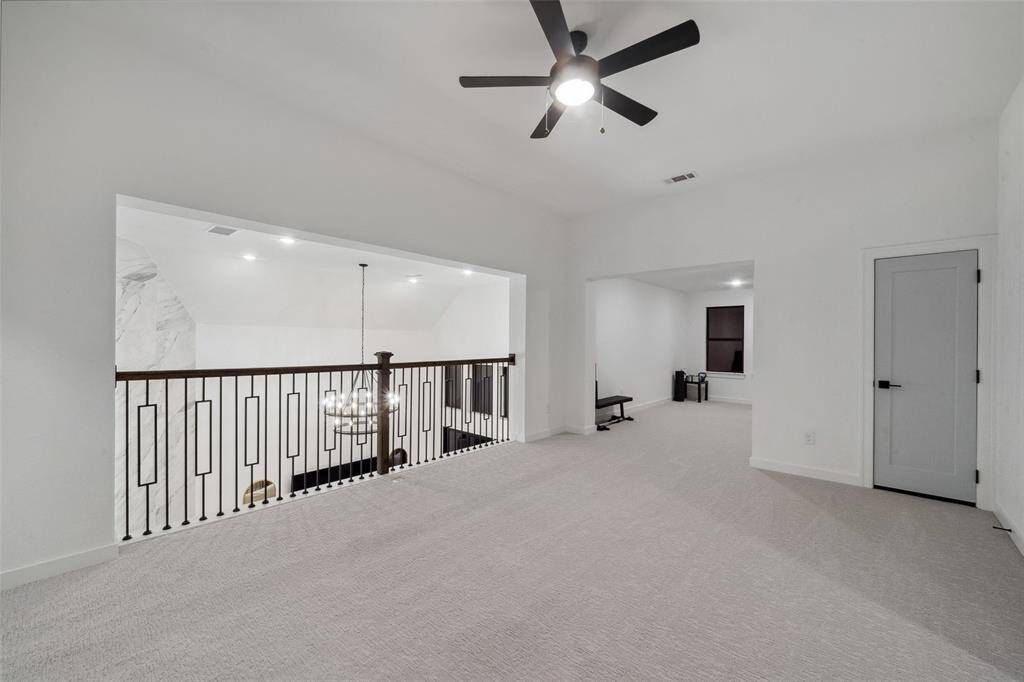 Flex or game room on second floor offers unlimited possibilities