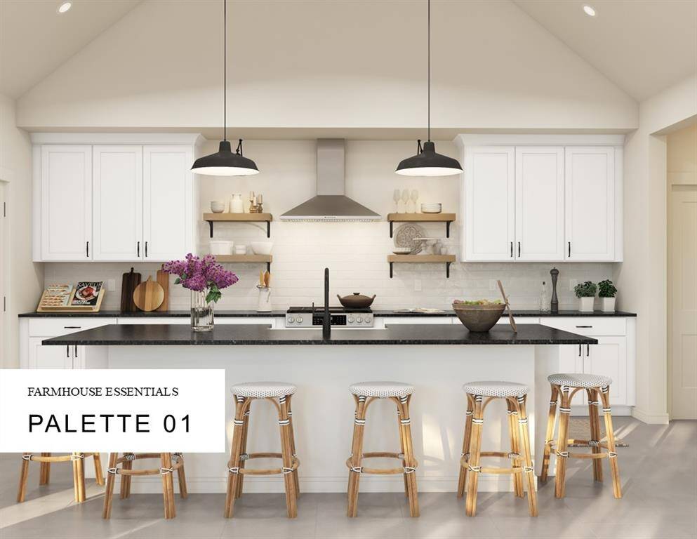 Farmhouse Look Palette 1 Selection Sheet (*Artist rendering used for illustration purposes only.)
