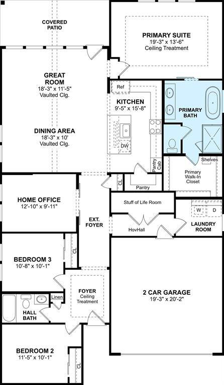 The Boise floor plan by K. Hovnanian Homes. 1st Floor Shown. *Prices, plans, dimensions, features, specifications, materials, and availability of homes or communities are subject to change without notice or obligation.