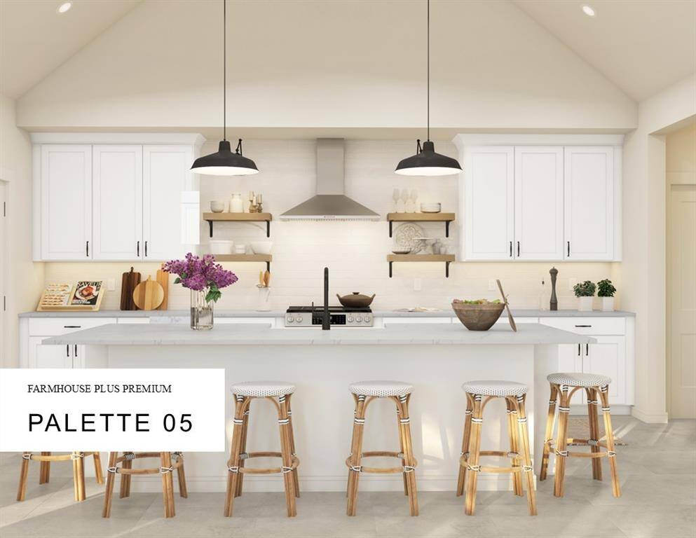 Farmhouse Look Palette 5 Selection Sheet (*Artist rendering used for illustration purposes only.)