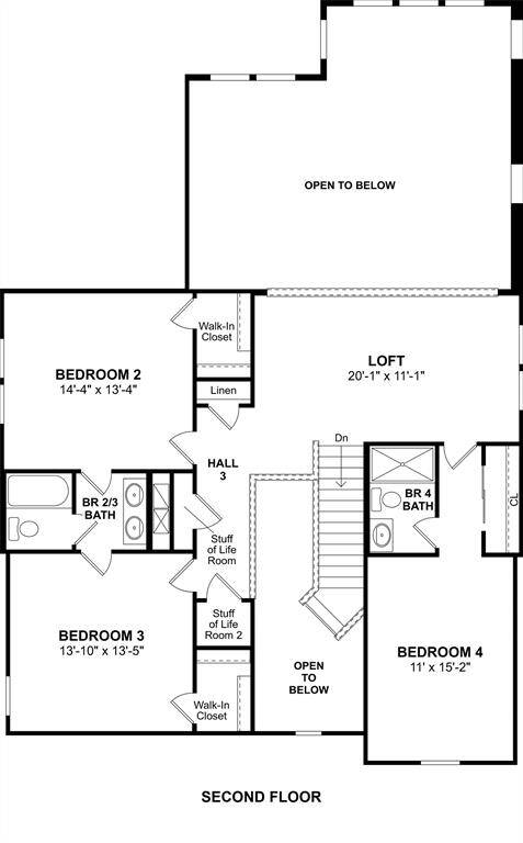 The El Paso floor plan by K. Hovnanian Homes. 2nd Floor Shown. *Prices, plans, dimensions, features, specifications, materials, and availability of homes or communities are subject to change without notice or obligation.