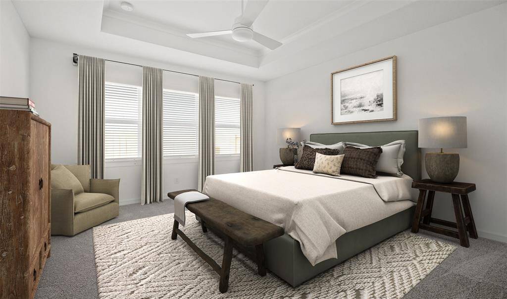 Relaxing primary suite (*Photo not of actual home and used for illustration purposes only.)