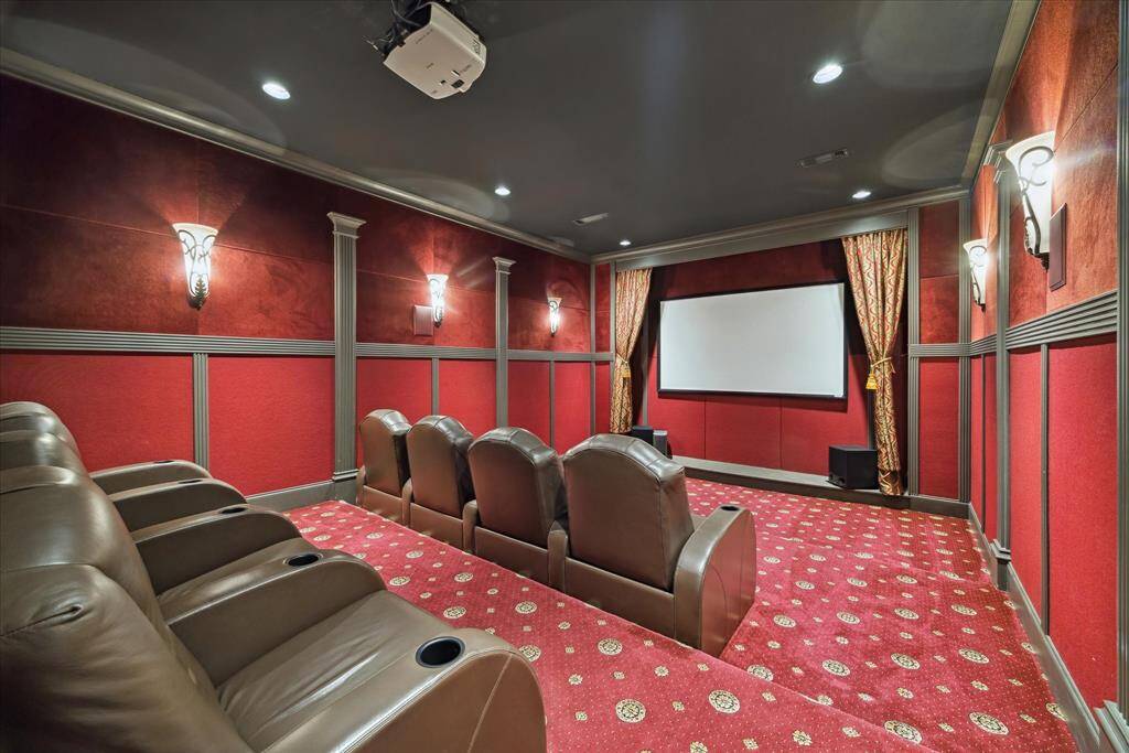 Or perhaps you prefer to binge-watch your favorite series while reclining in your theater.  The room is sound-proofed too.