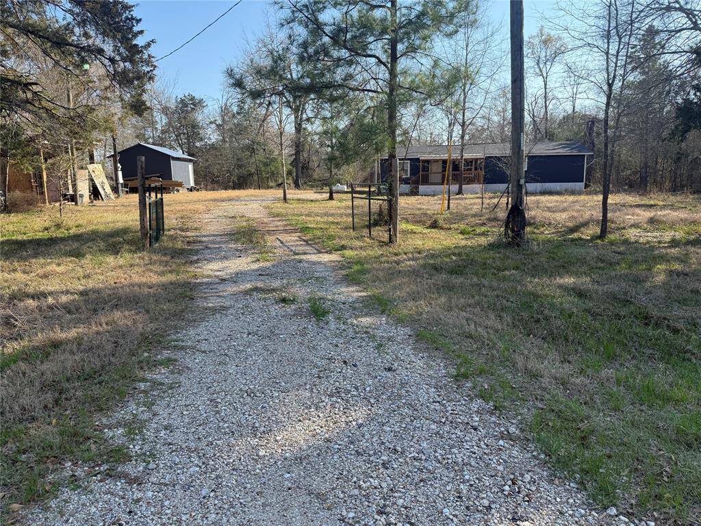 Entrance of property from the road