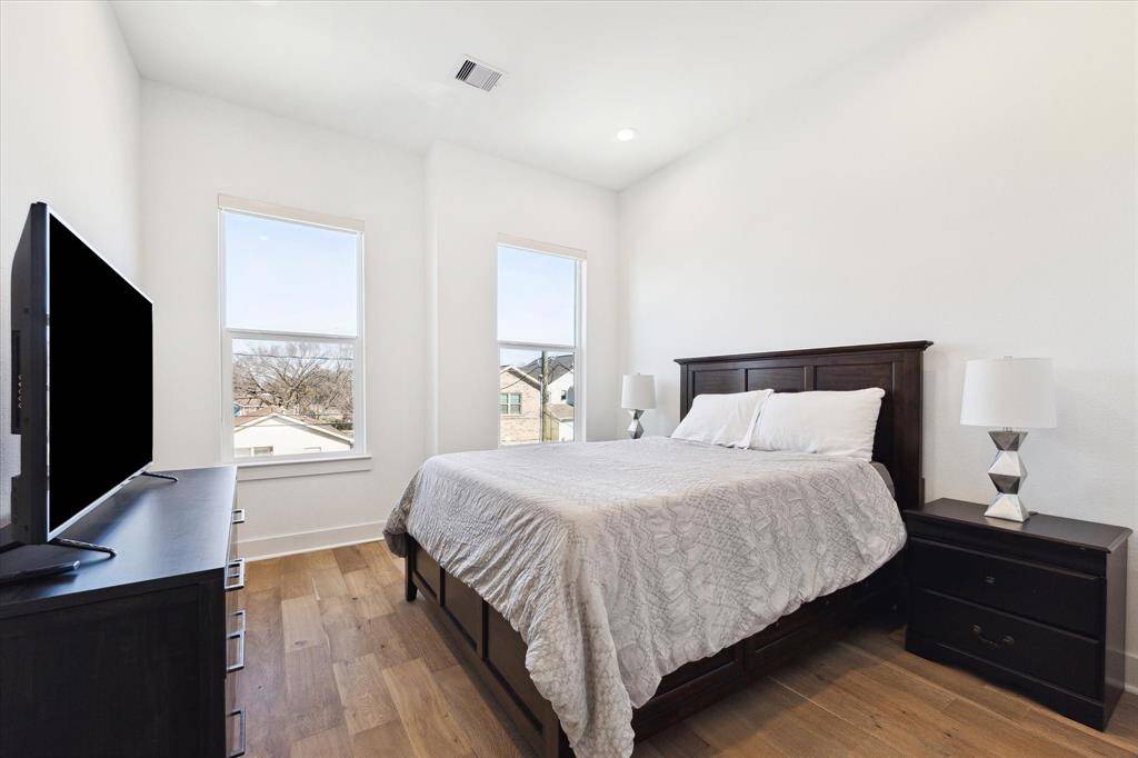 First of two secondary bedrooms on the second floor.