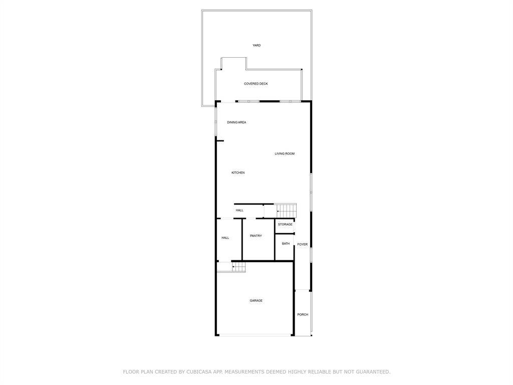 Floor plan of first floor.