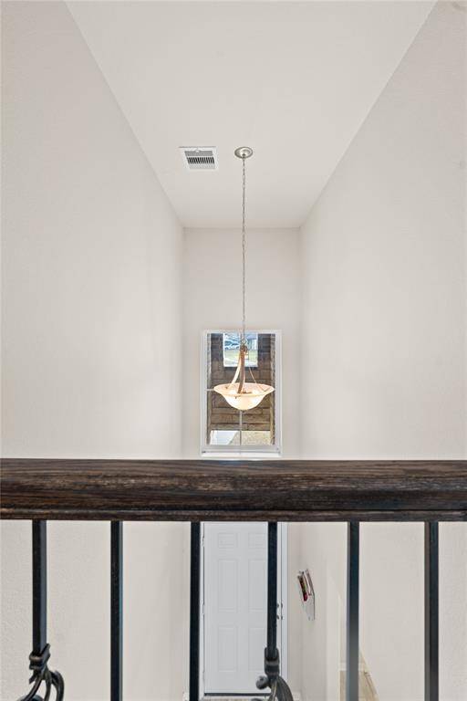 View of the entry from the second floor