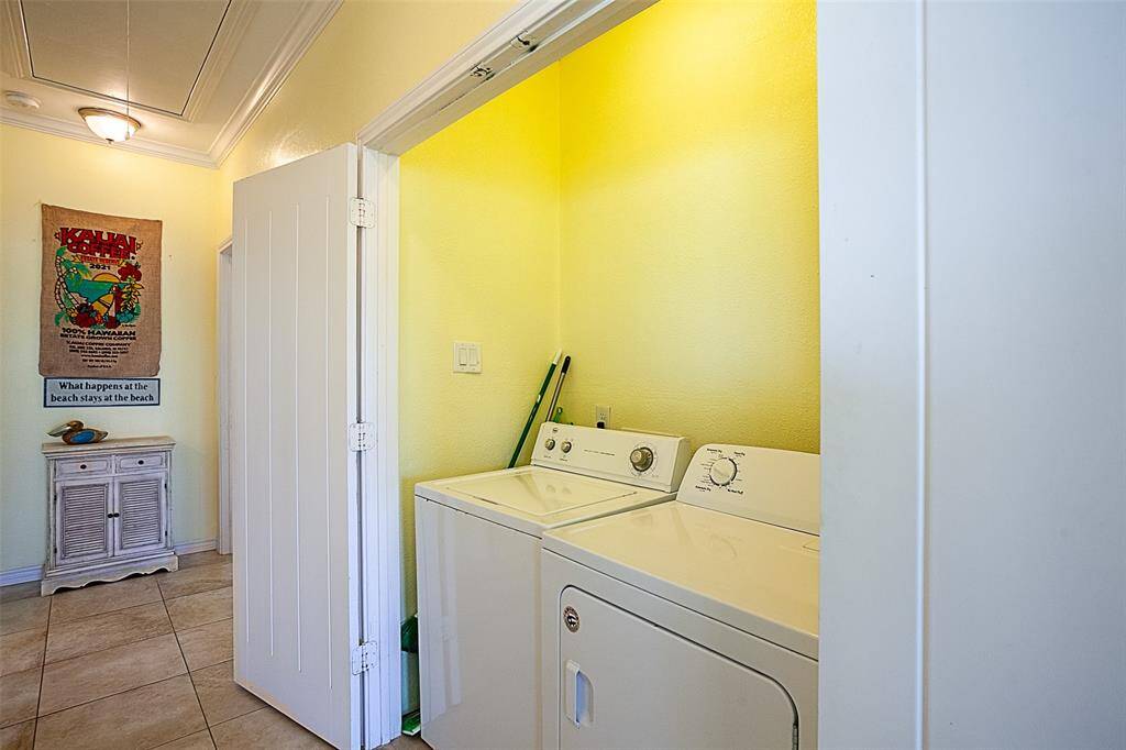 Full size washer and dryer included!