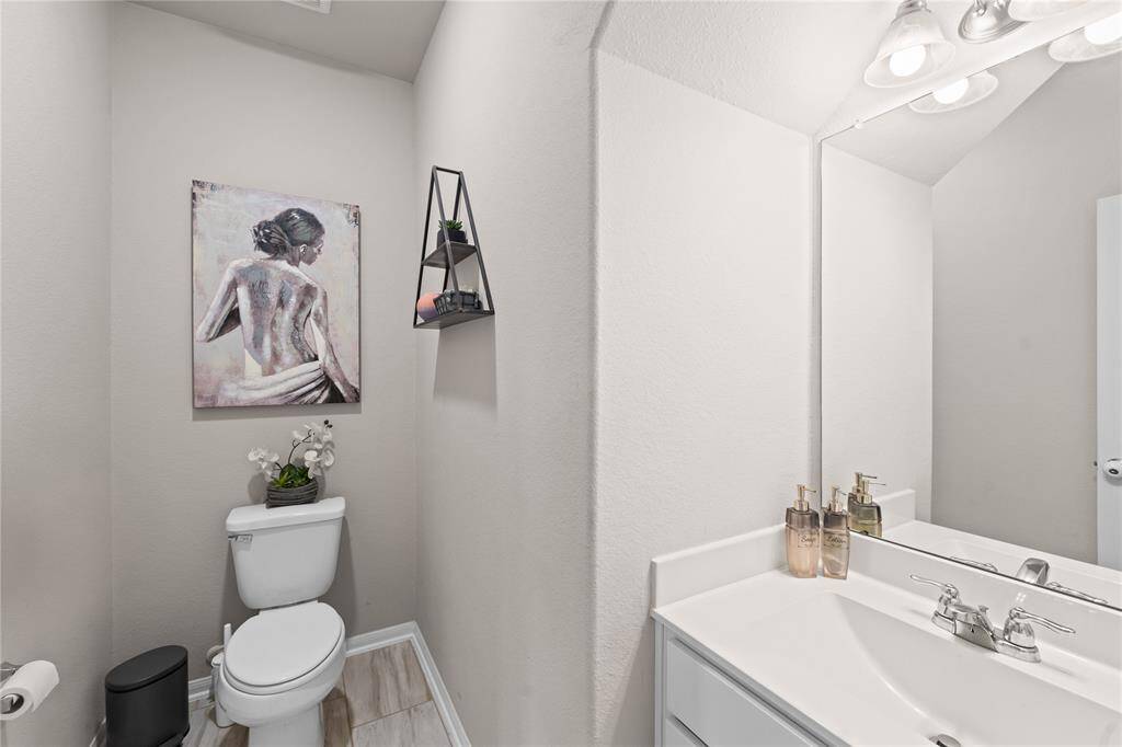 Half bathroom downstairs