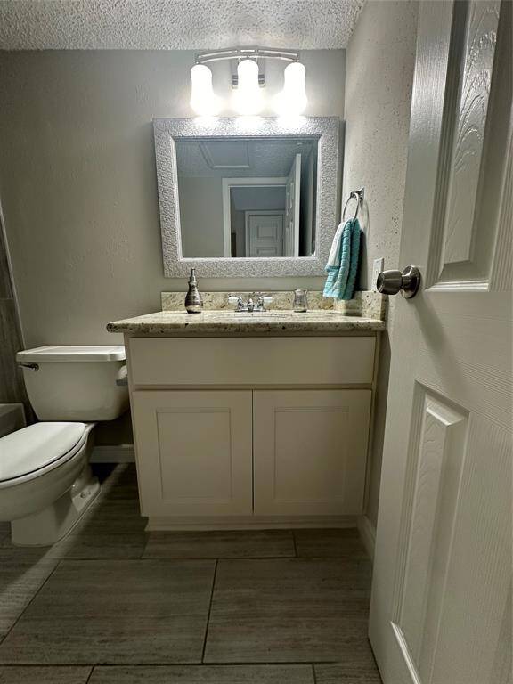 Granite countertops in all bathrooms.