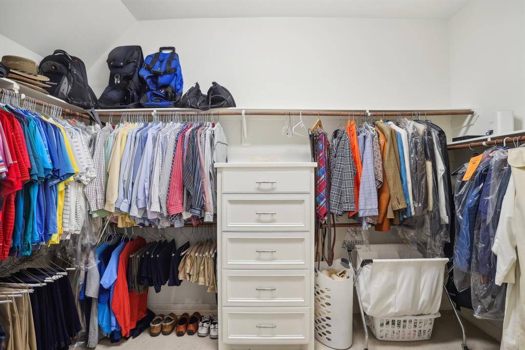Currently "his" closet