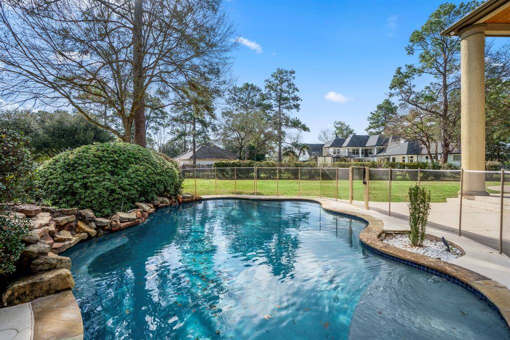 With summer on the horizon, enjoy your sparkling pool which is surrounded by a rock waterfall, beautiful established landscaping and offers a fenced pool to keep the little ones safe.