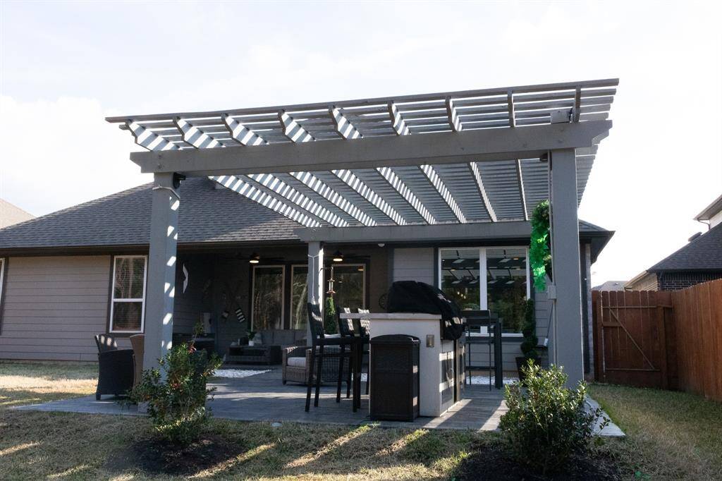 Gazebo with deck