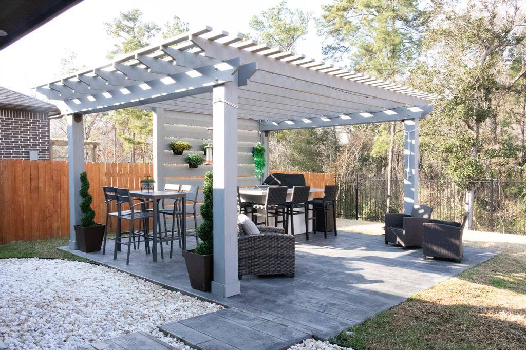 Gazebo with deck