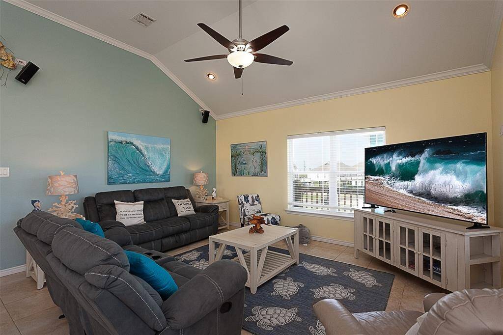 Another view of the living area from the front of the home.