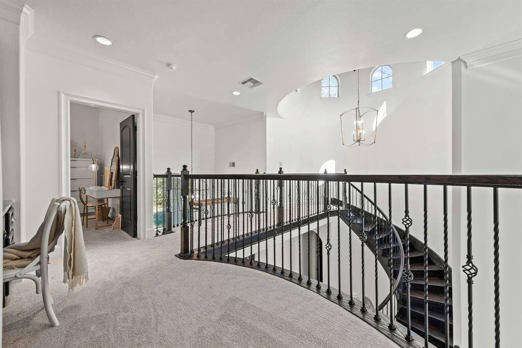 Open second story landing.