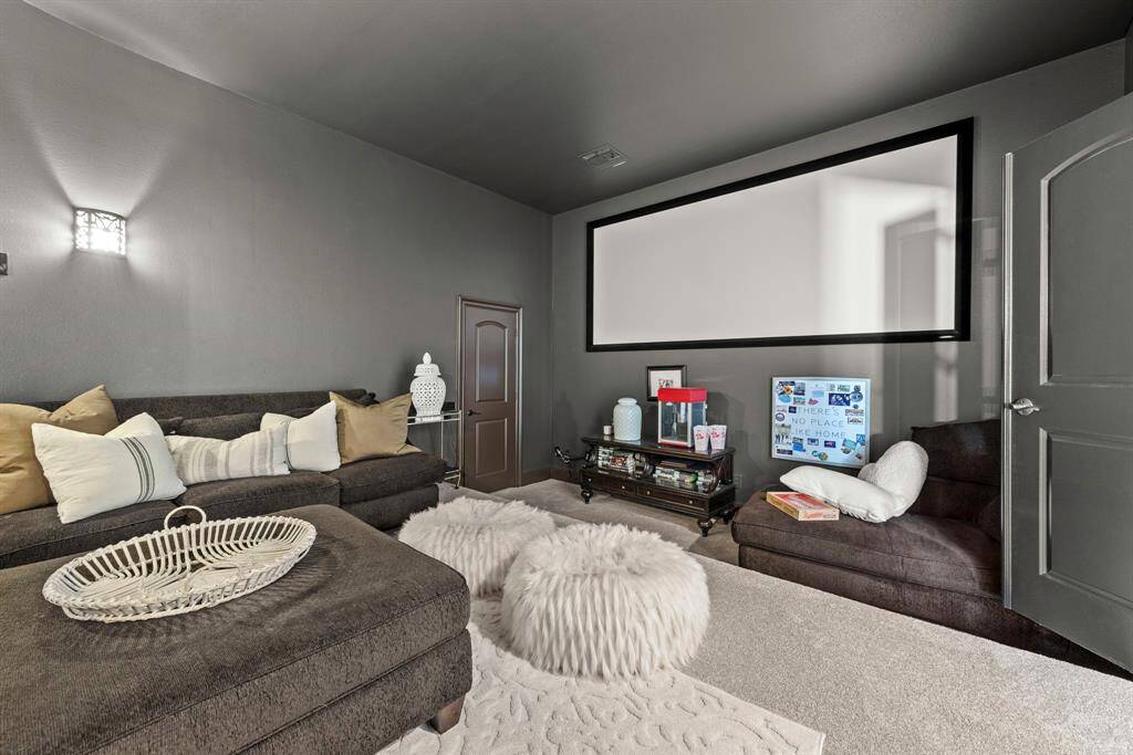 Large media closet in room
