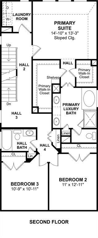 The Frances floor plan by K. Hovnanian Homes. 3rd Floor shown. *Prices, plans, dimensions, features, specifications, materials, and availability of homes or communities are subject to change without notice or obligation.