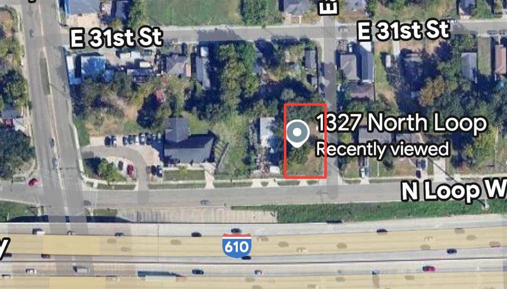 This vacant, corner lot is comprised of two parcels that combined are 60' wide at the corner of 610 & Eastman.