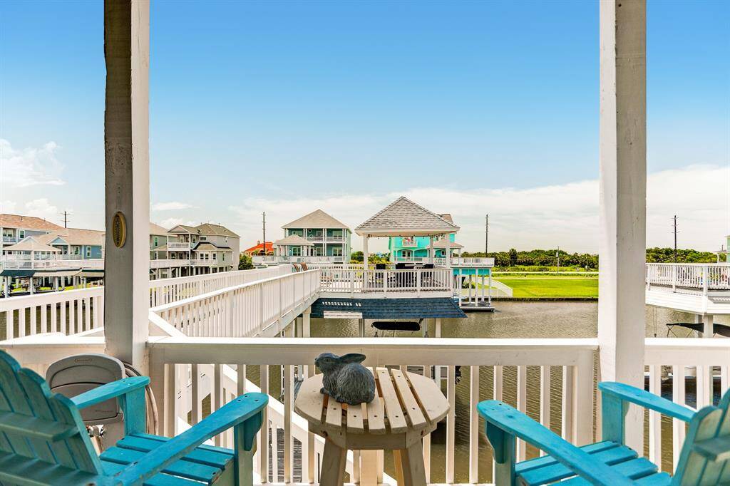 Living area deck and catwalk to your boathouse dock with gazebo