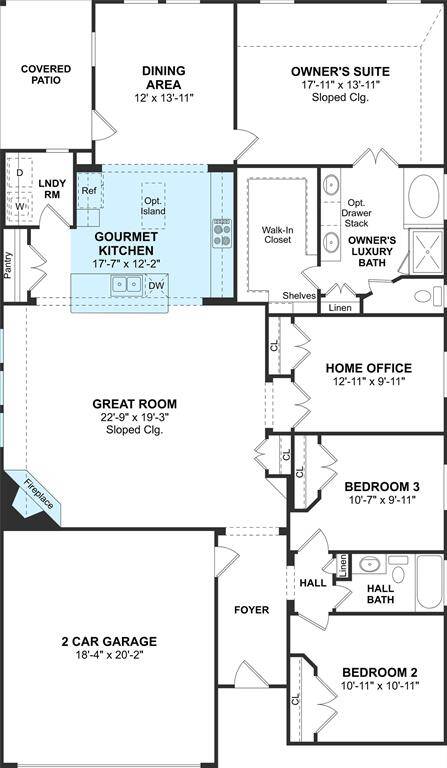 The Juniper II floor plan by K. Hovnanian Homes. 1st Floor Shown. *Prices, plans, dimensions, features, specifications, materials, and availability of homes or communities are subject to change without notice or obligation.