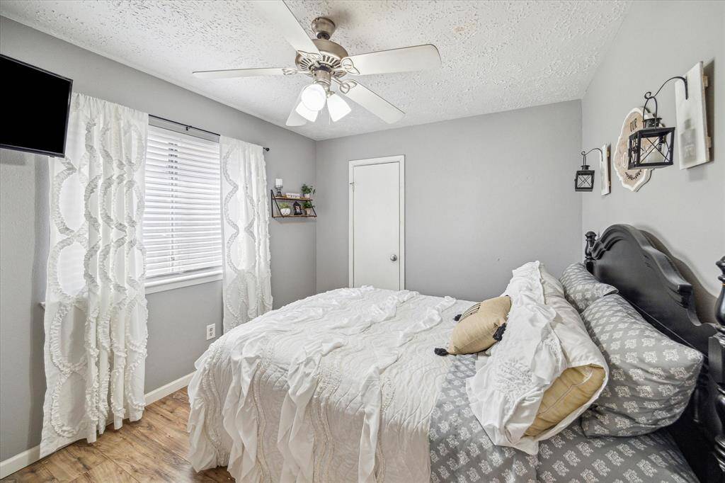 One of two guest rooms.