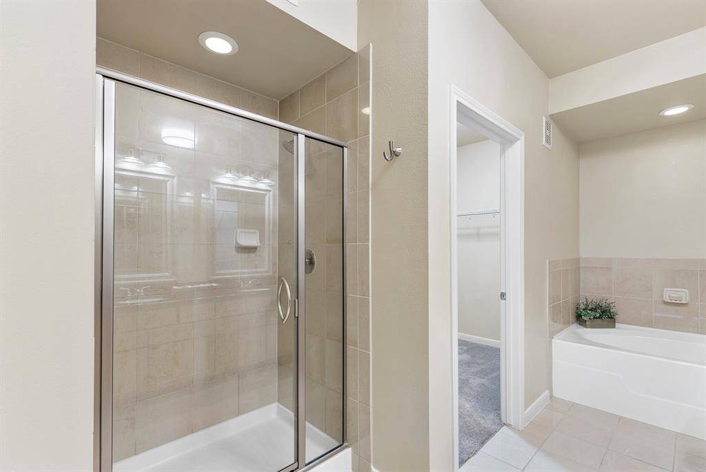 Separate Shower, primary bathroom