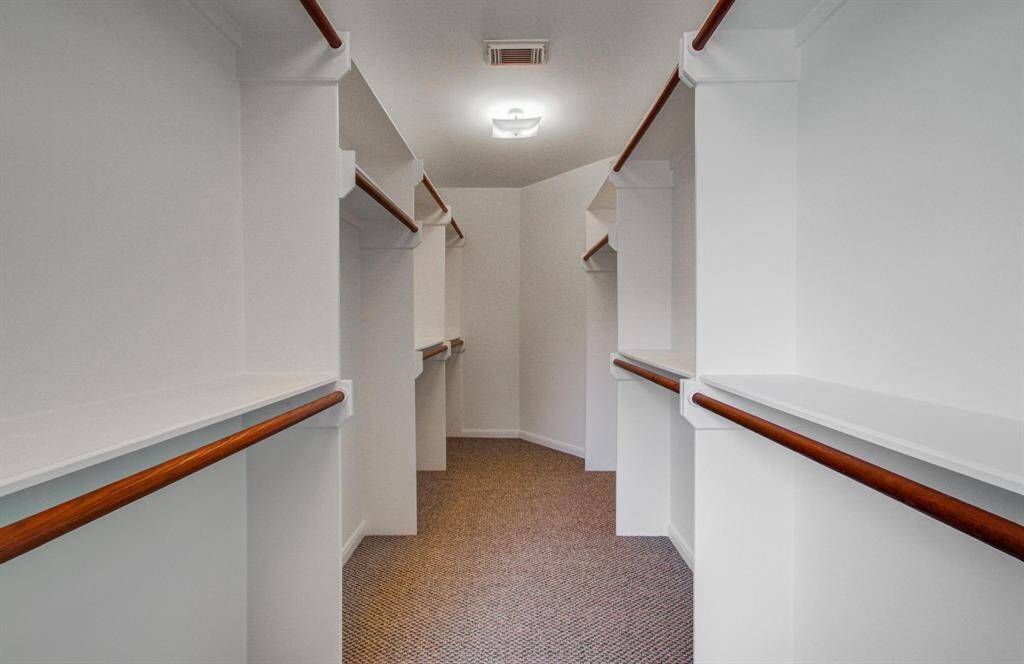 Oversized primary closet with window