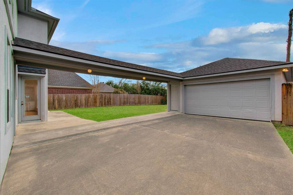 2 car garage with garage door opener