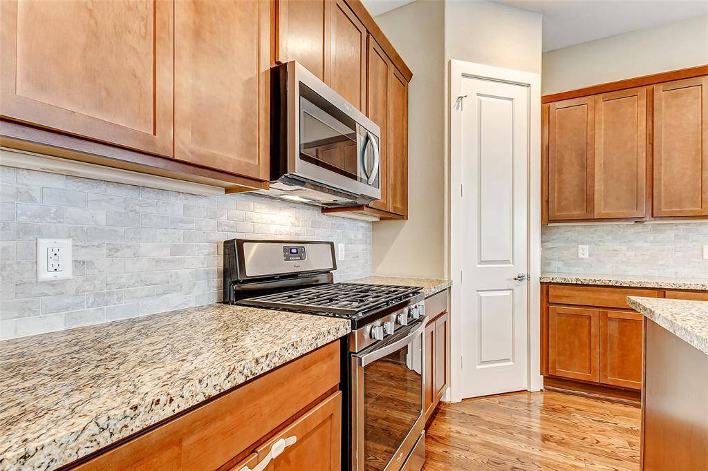 Counter space galore; large pantry
