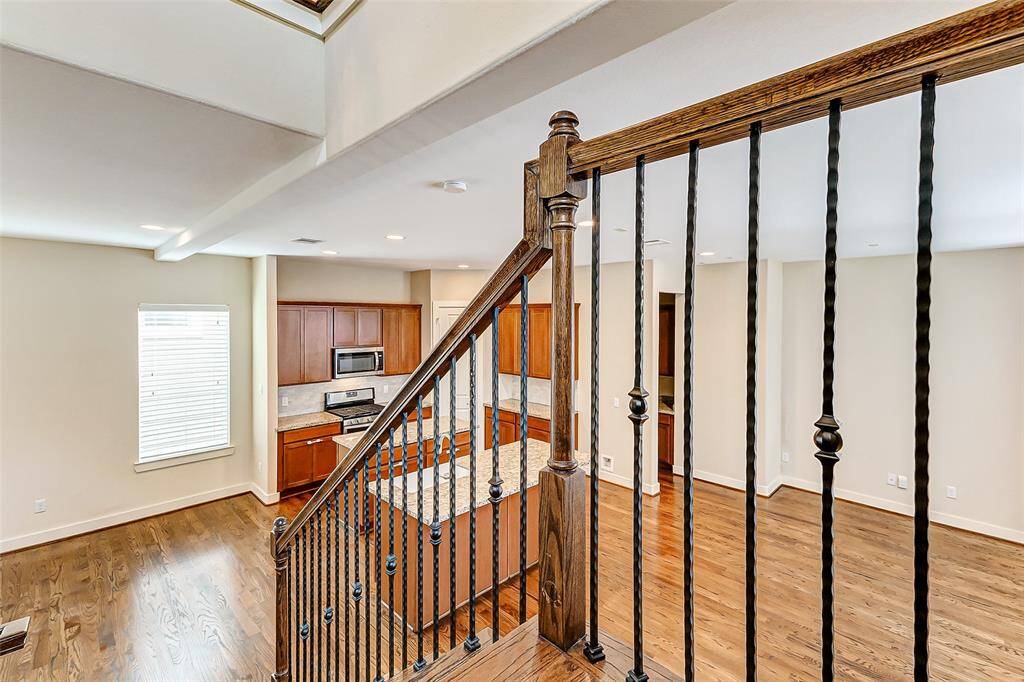 View of second floor from third floor landing