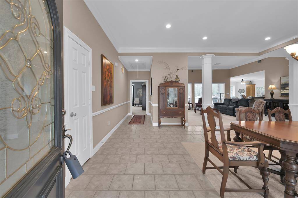 The entrance to the home as you walk in through the front door