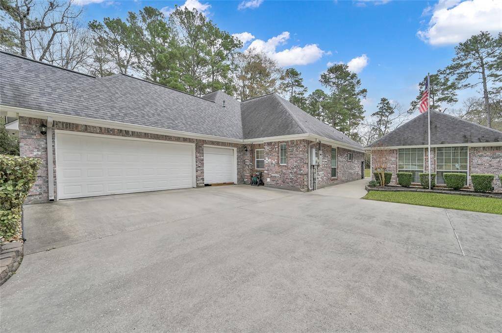 Large 3 car garage