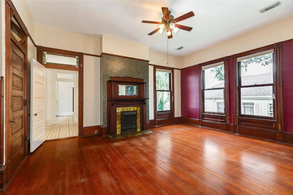The Primary Suite is large, features a fireplace with gorgeous mantel and a HUGE en-suite.