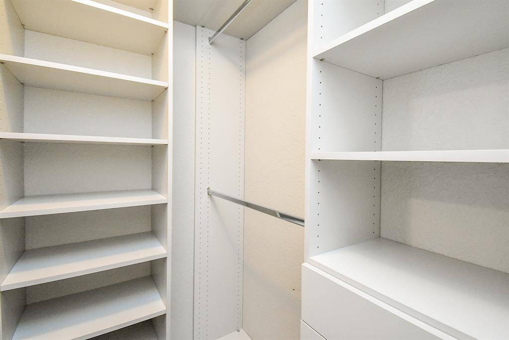 All closets are built out!