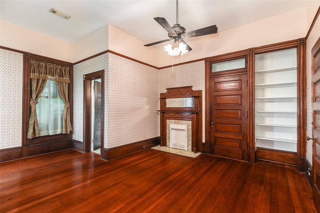 This bedroom is also in the West wing upstairs, offers a stunning fireplace and mantel, a full bathroom, built-in storage, and access to the morning kitchen. This bedroom is connected to the Southwest corner bedroom upstairs.