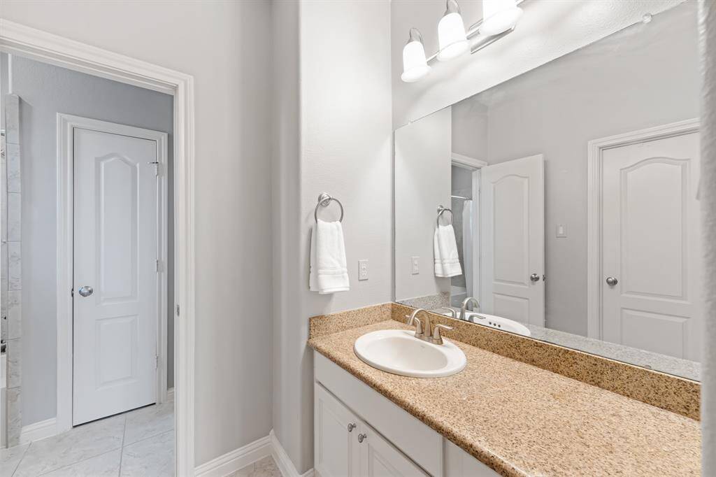 Jack and Jill bathroom.