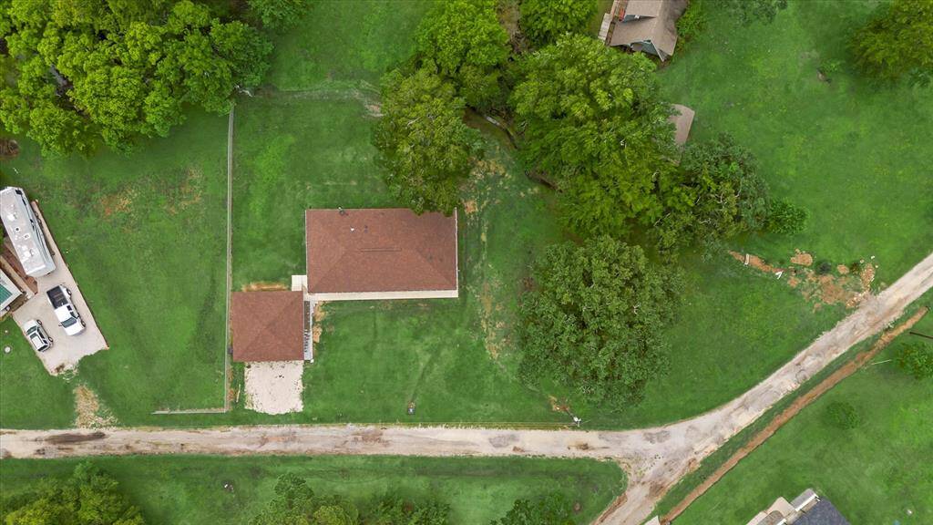 Aerial view showing your large lot over half an acre