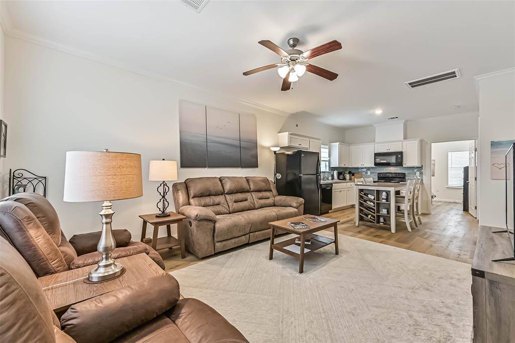 All high-quality furnishings from Nebraska Furniture Mart are included with the home.