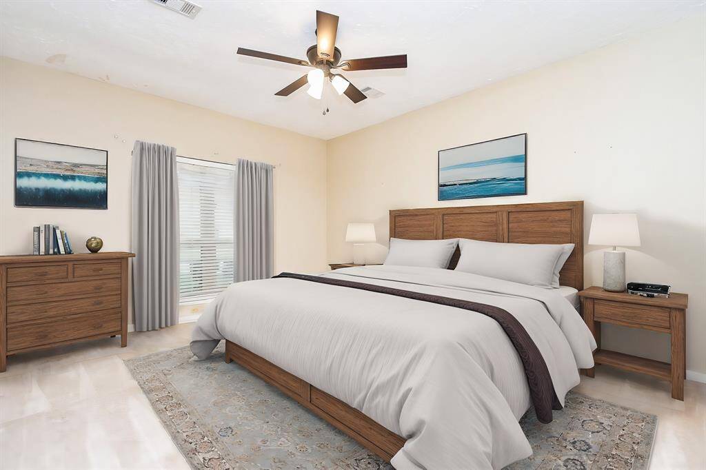 master bedroom virtual stagged