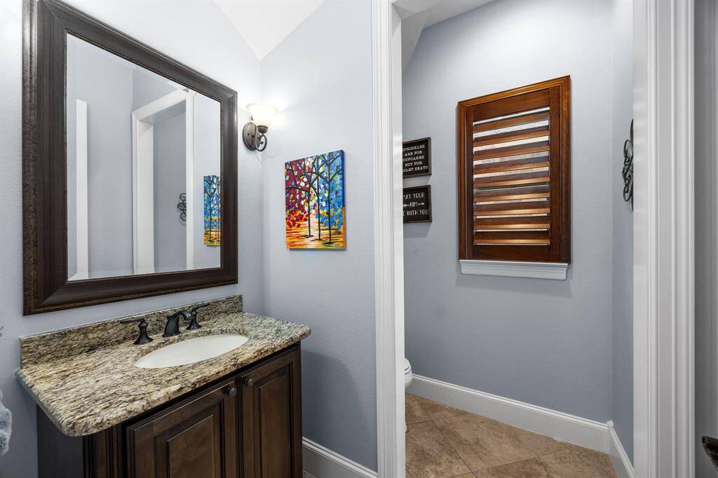 Half bath on first floor