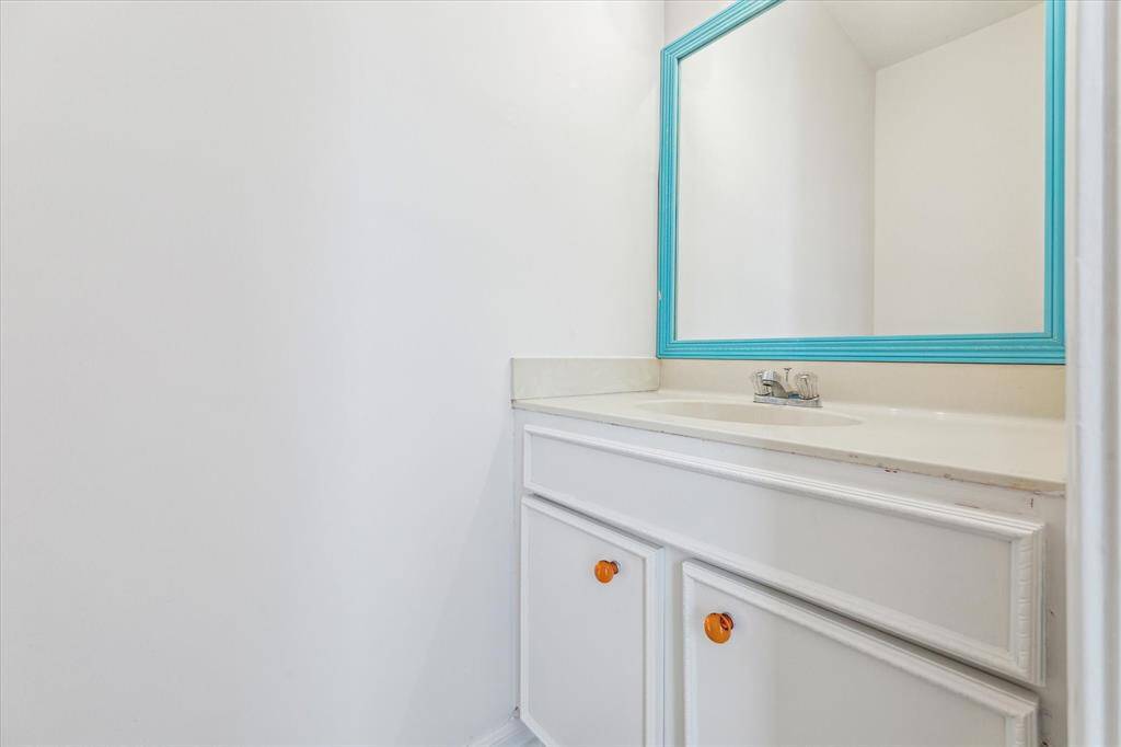 First floor powder room
