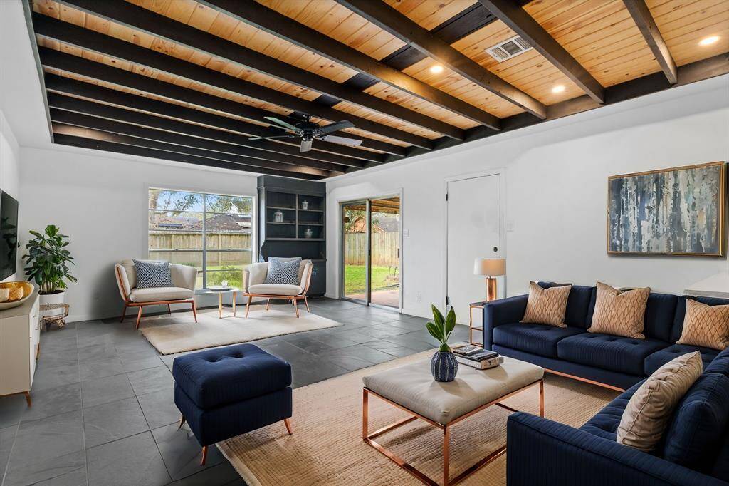 digitally staged photo of main living area
