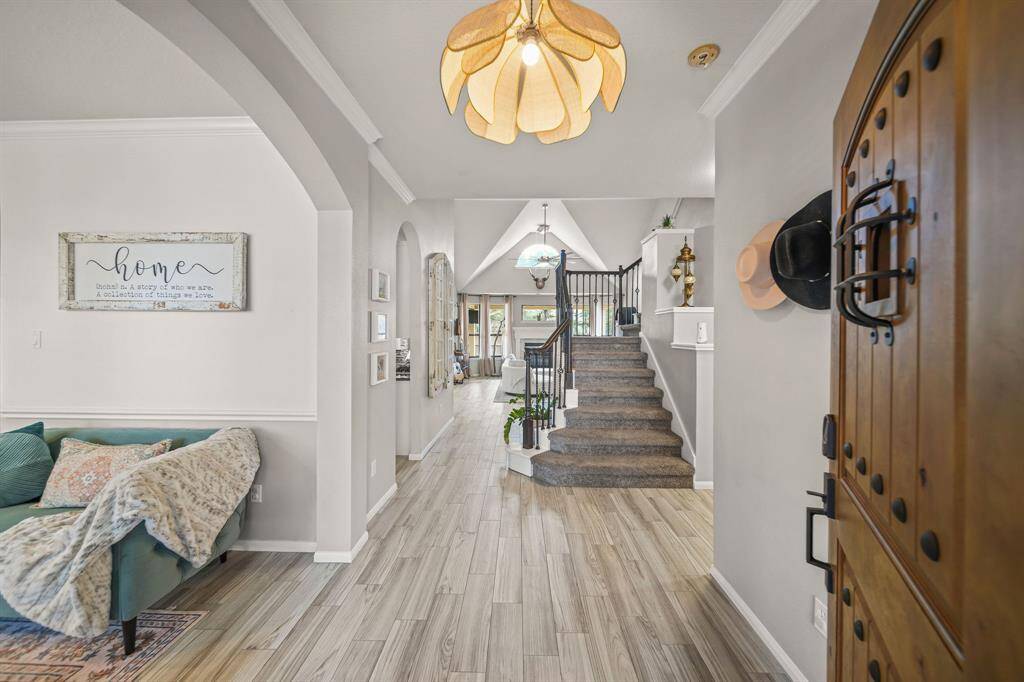Solid wood entry door