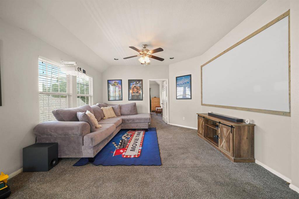 Huge game room & media room