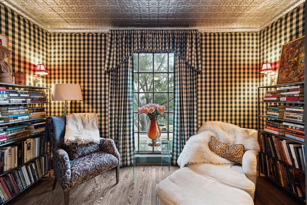 Cozy reading nook overlooks the North side of the property.