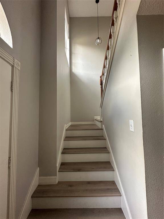 Carpet replaced with luxury vinyl plank flooring on staircase & upstairs.  No more carpet maintenance to deal with!!!
