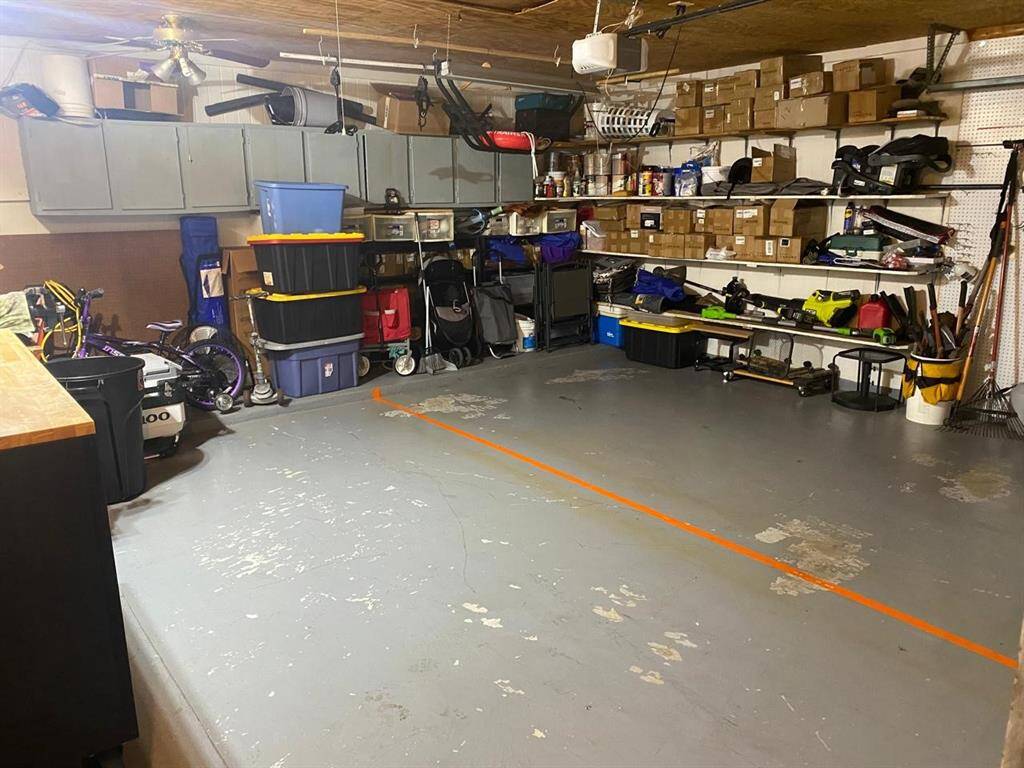 Lots of storage space in two car garage!!!